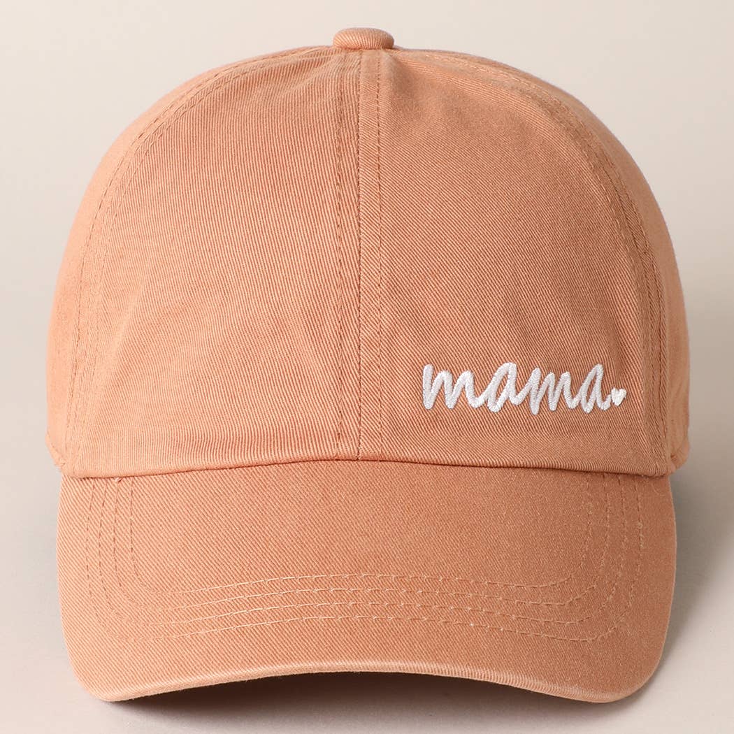Mama Letters Embroidered Baseball Cap