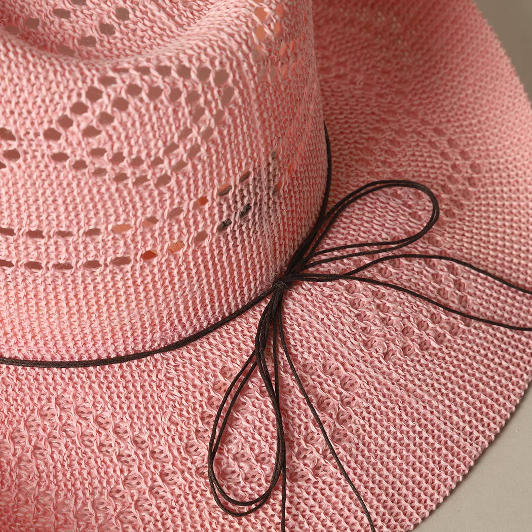 Eco-Friendly Woven Cowboy Panama Adjustable Sun Hat