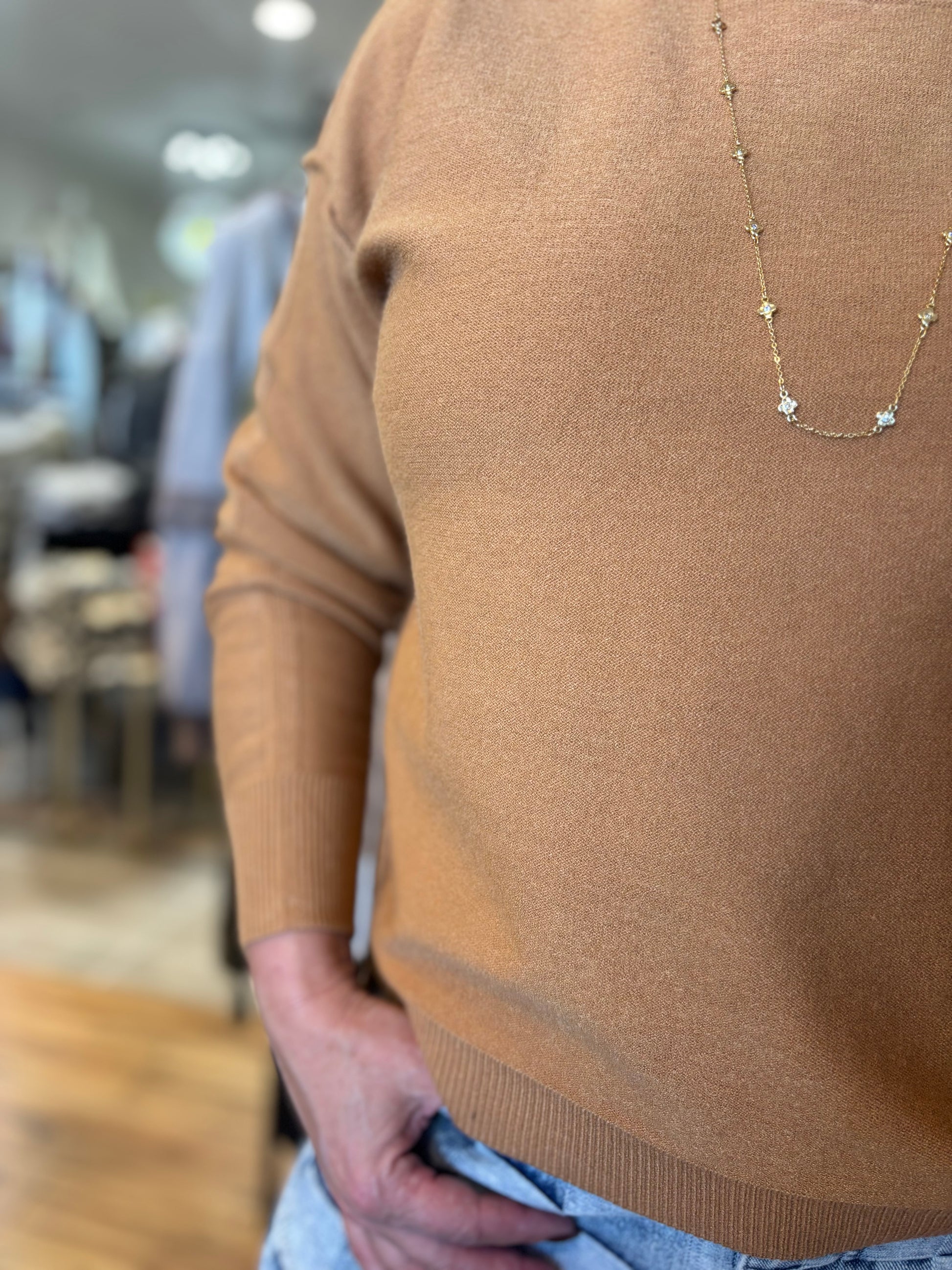 Kendra Mustard Sweater