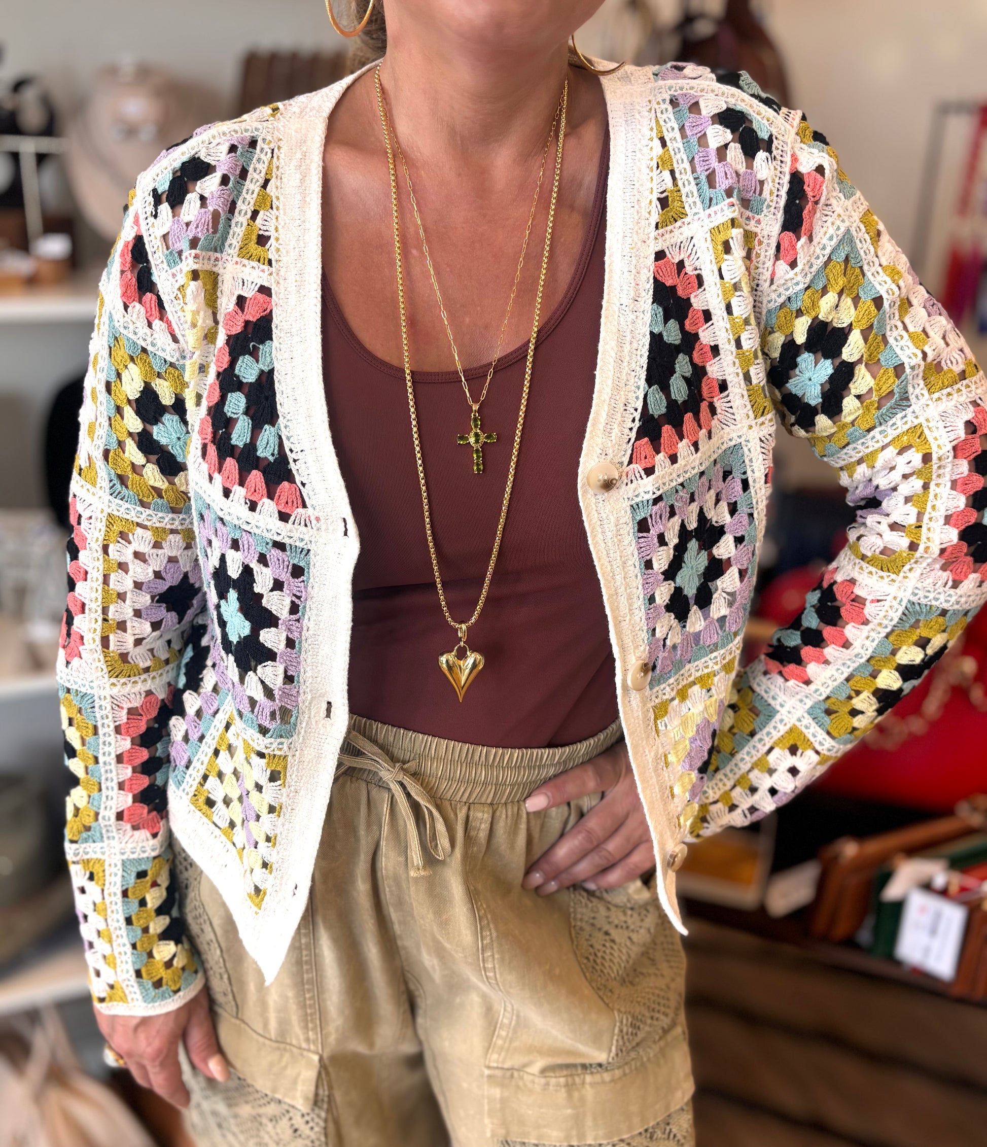 Adrianna Crochet Cardigan