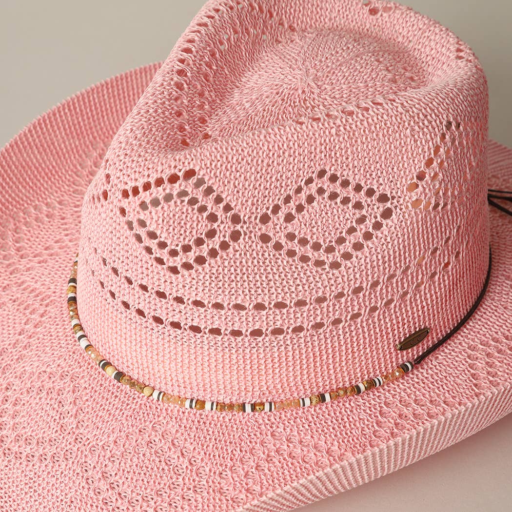 Eco-Friendly Woven Cowboy Panama Adjustable Sun Hat