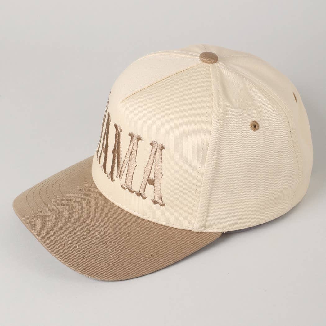 MAMA Typographic Design Embroidery Baseball Cap