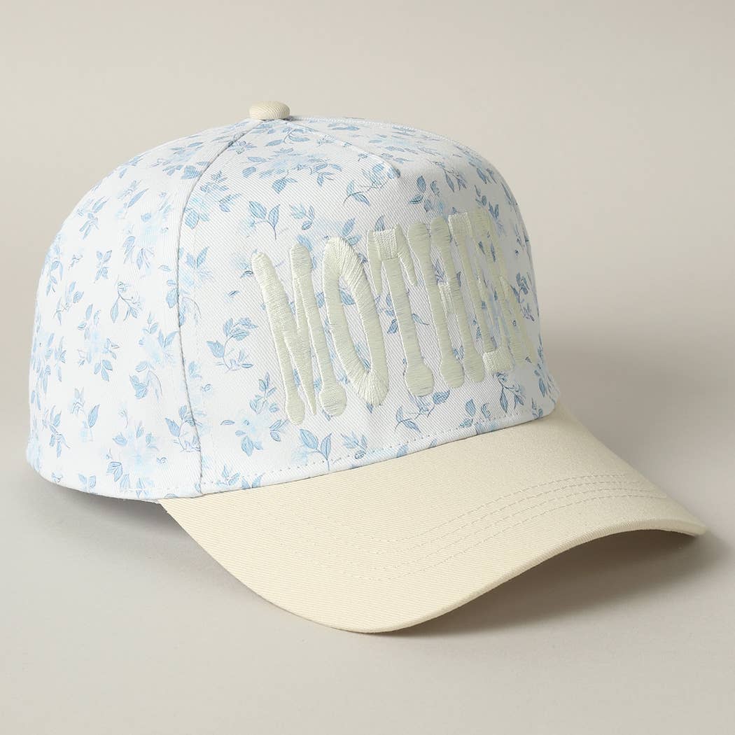 MOTHER Embroidered Flower PatternTrucker Hat