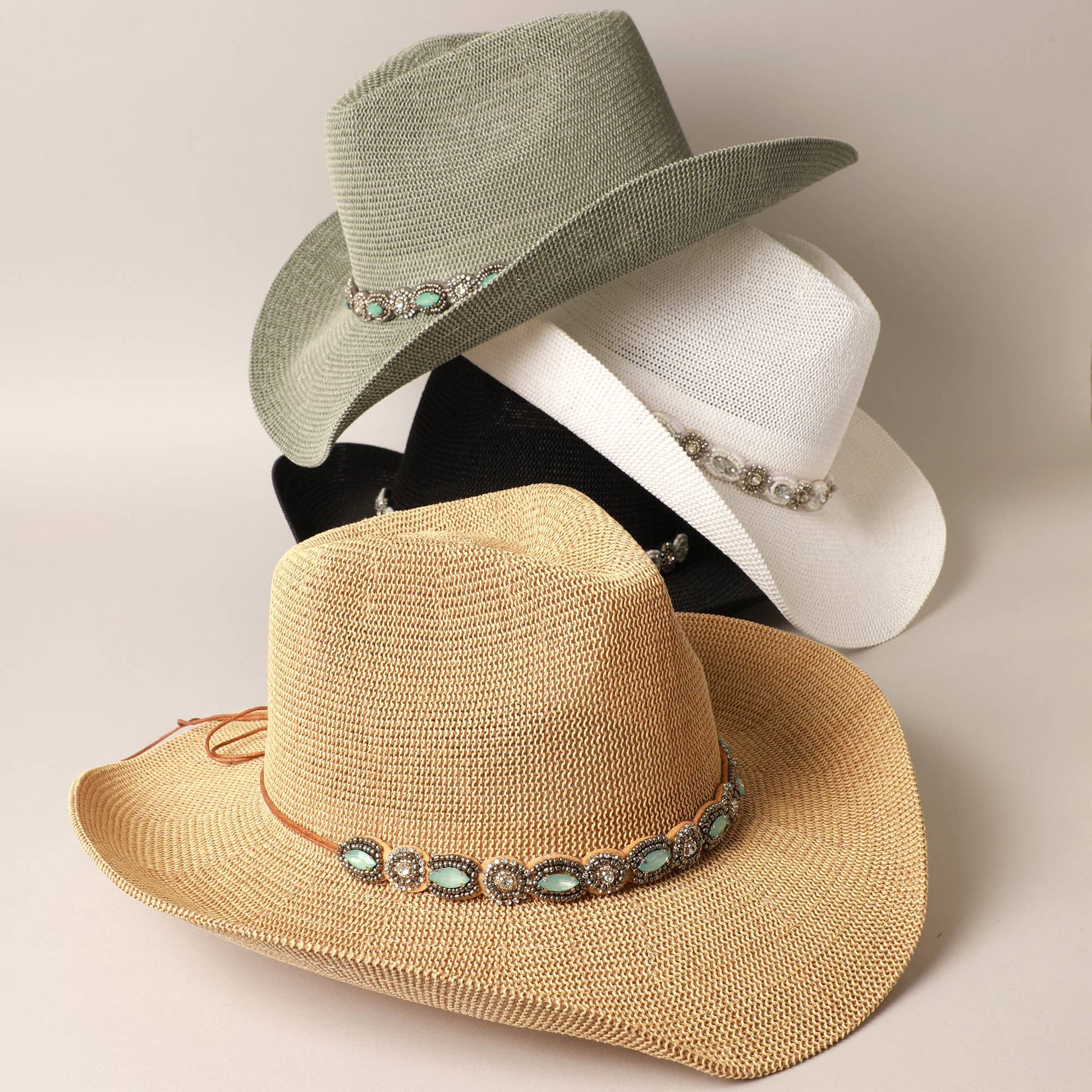 Durango Cowboy Hat with Jeweled Belt