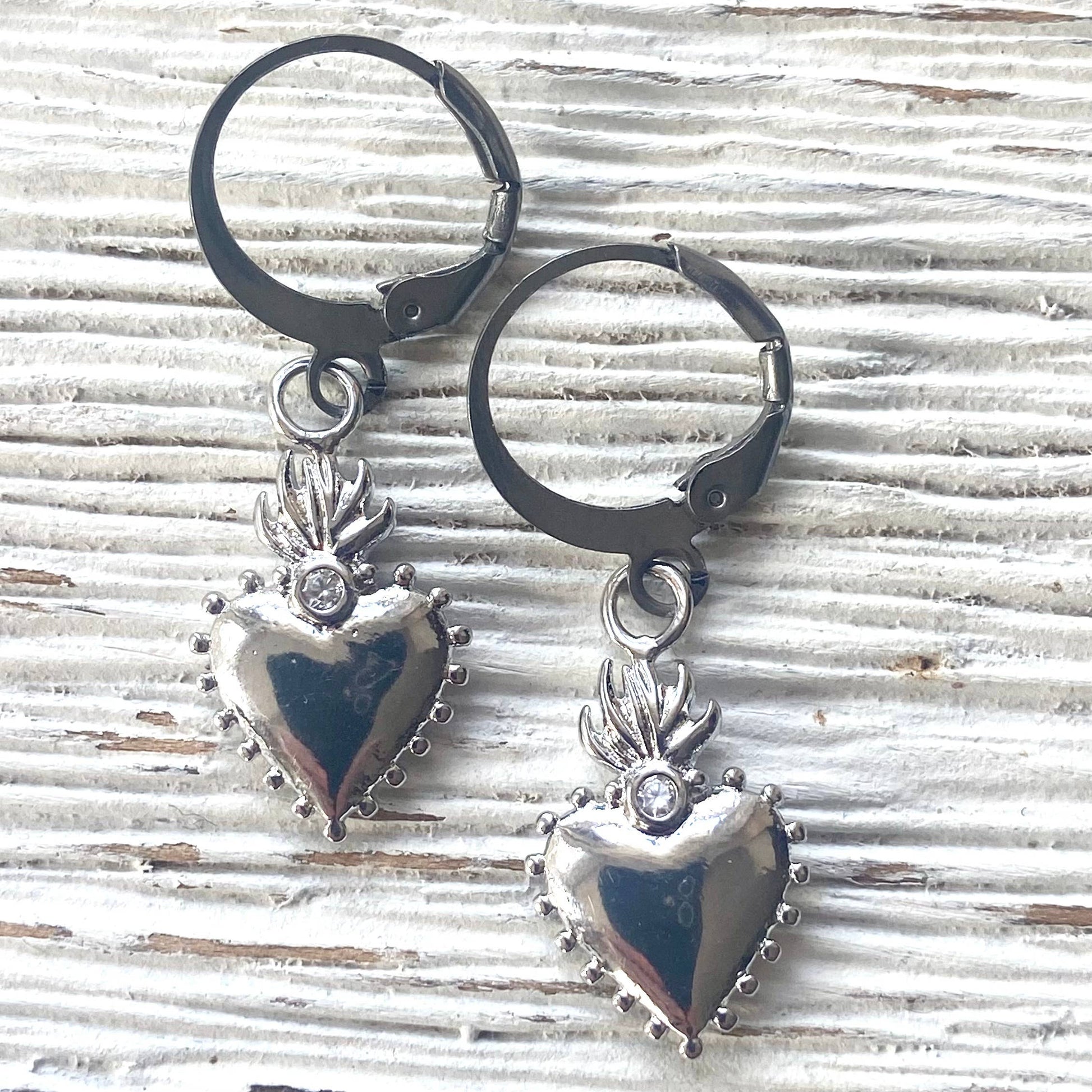 Burning Heart Earrings