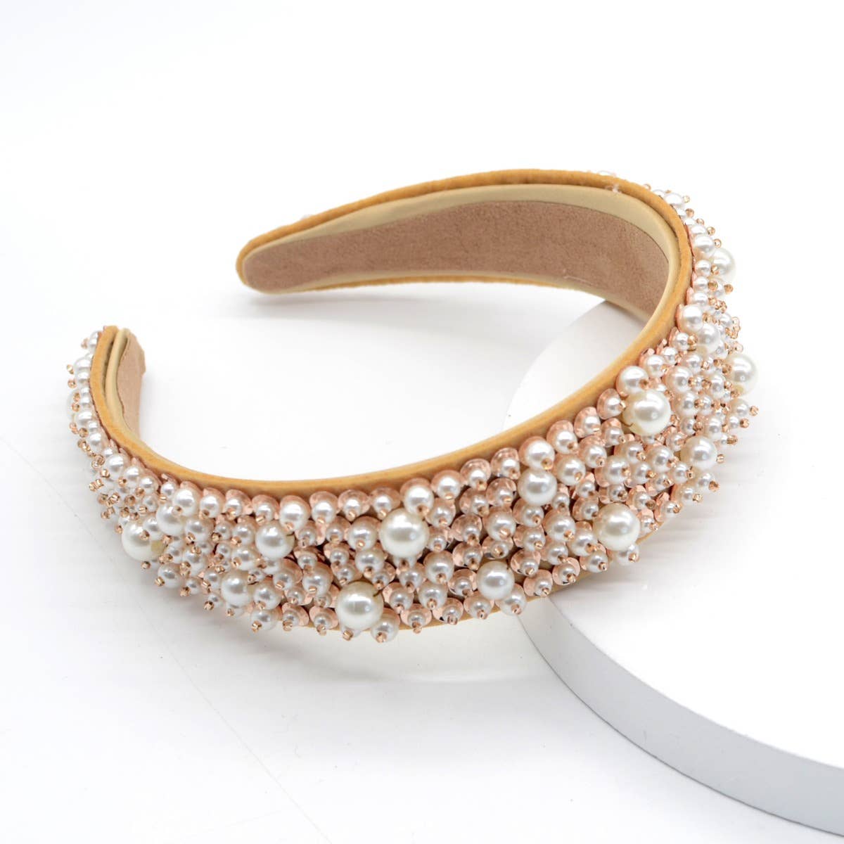 Pearly Mix Headband in Natural