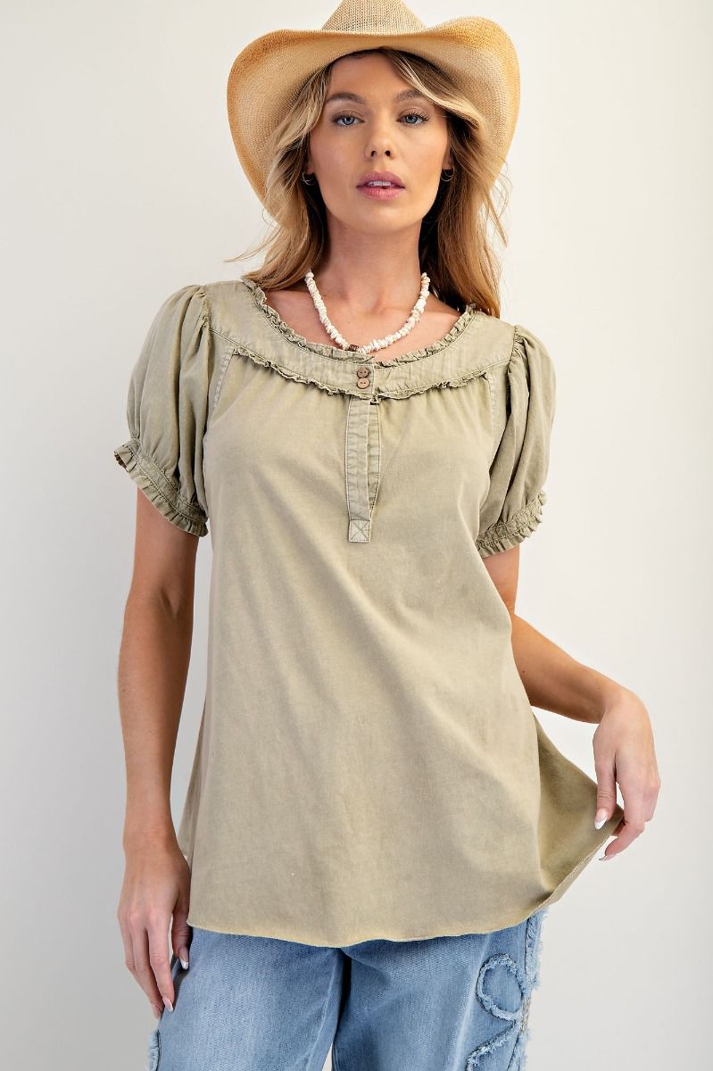 Eliza by Easel Mineral Washed Tee