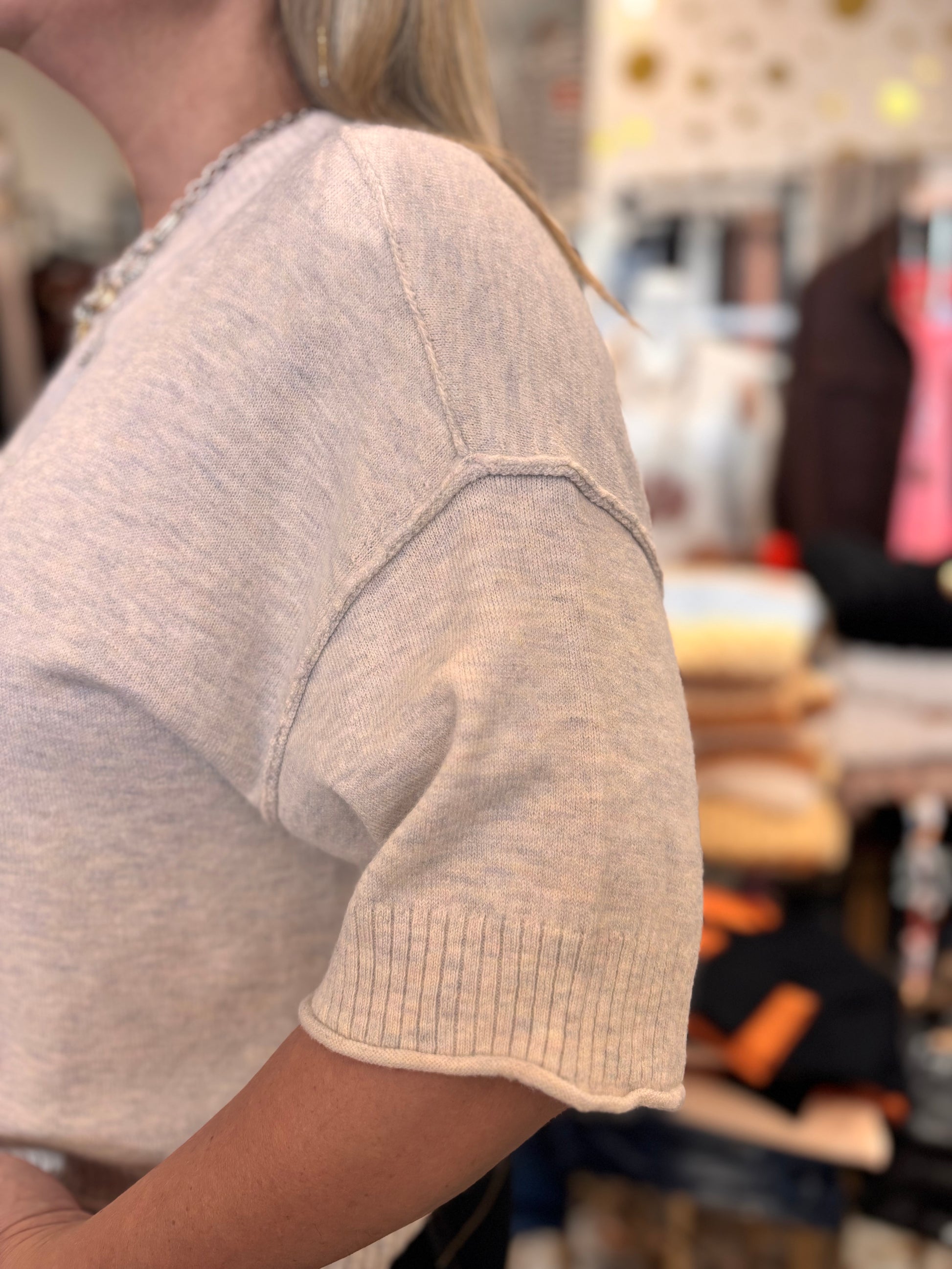 Ylena Lightweight Short Sleeve Sweater