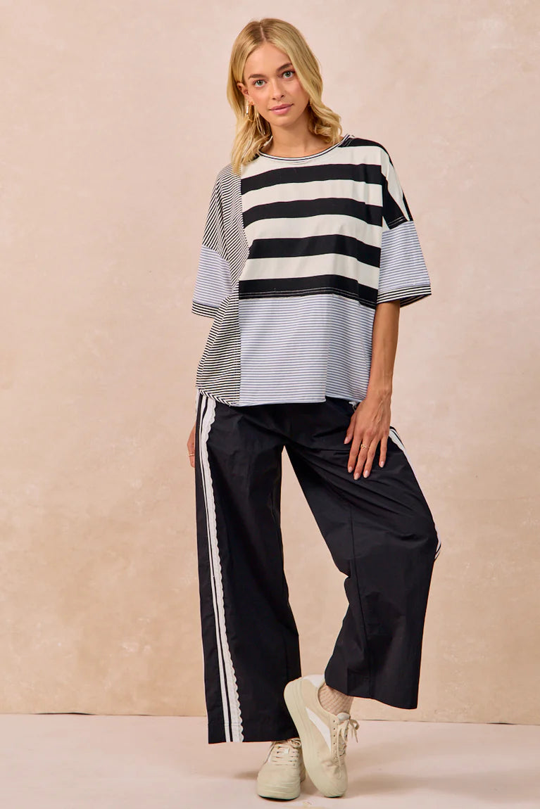 Reese Side Contrast and Lace Detailed Track Pants