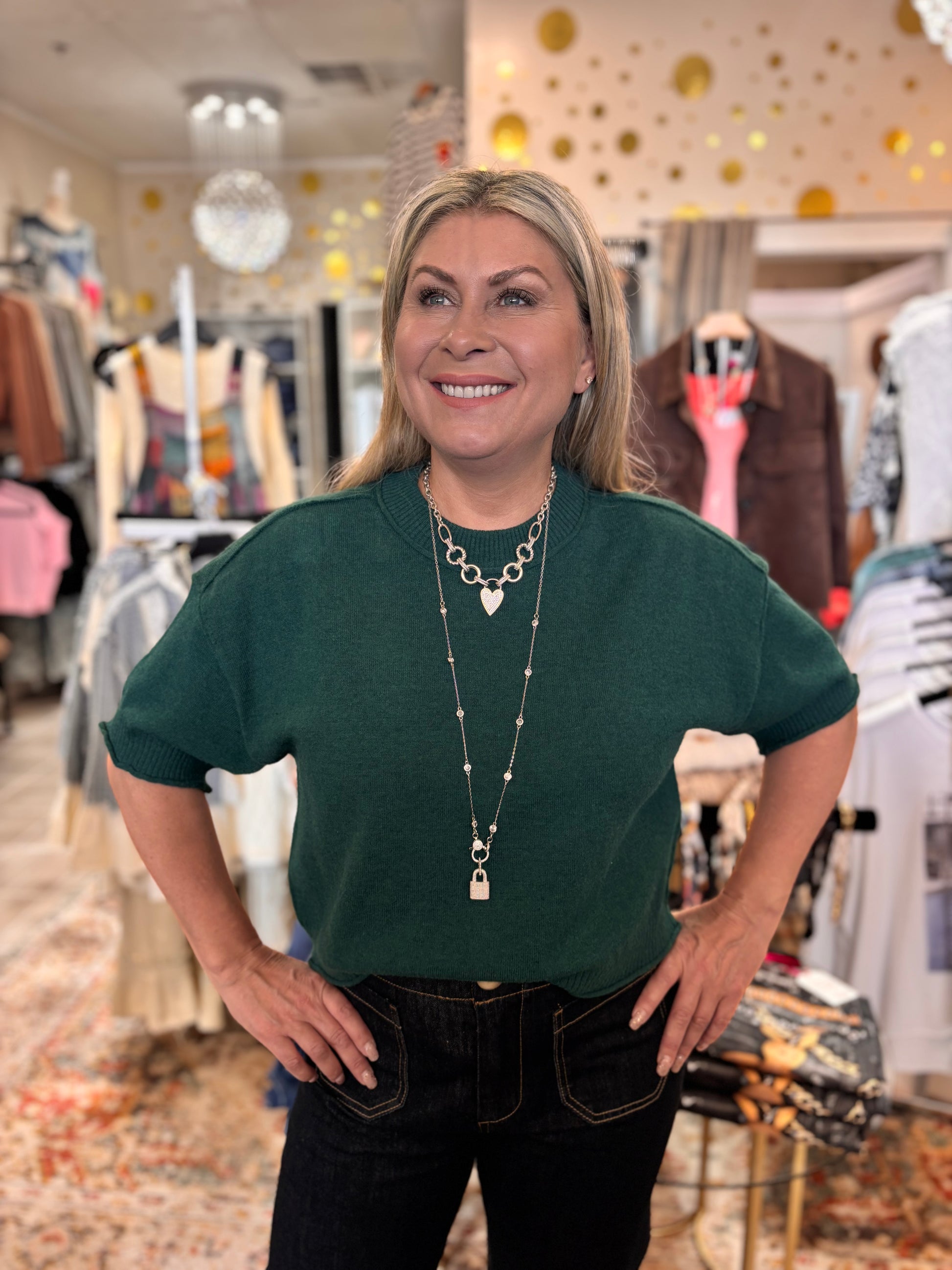 Ylena Lightweight Short Sleeve Sweater