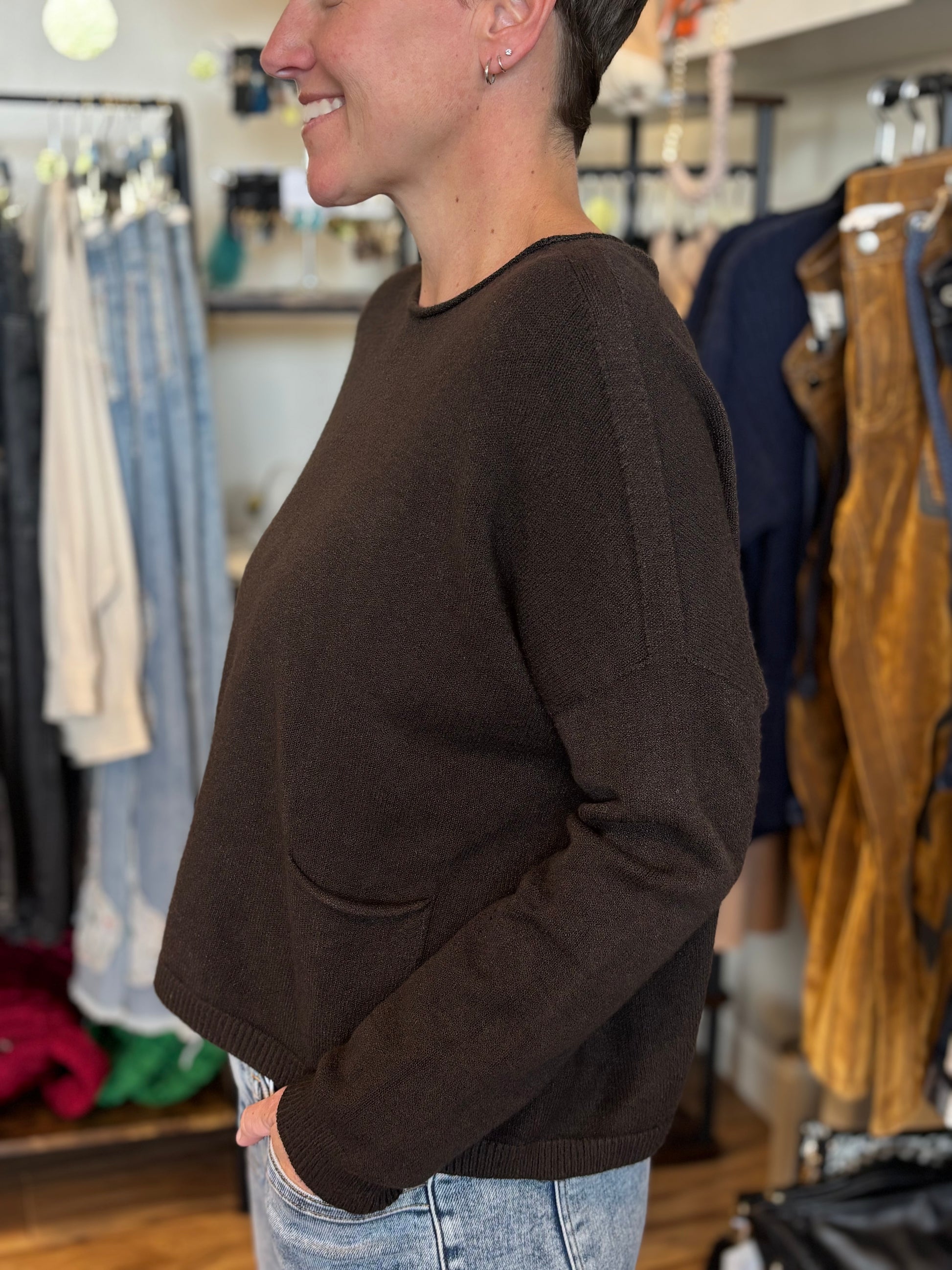 The Sofia Pocket Sweater