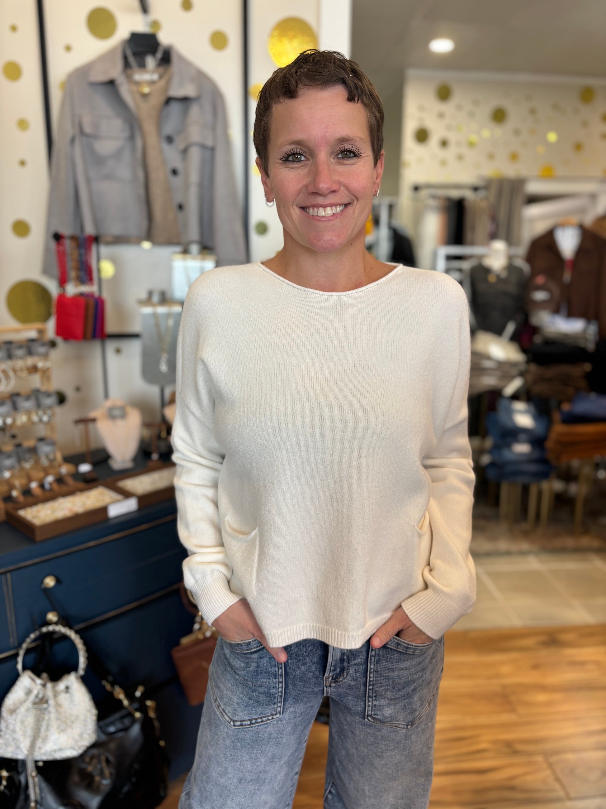 The Sofia Pocket Sweater