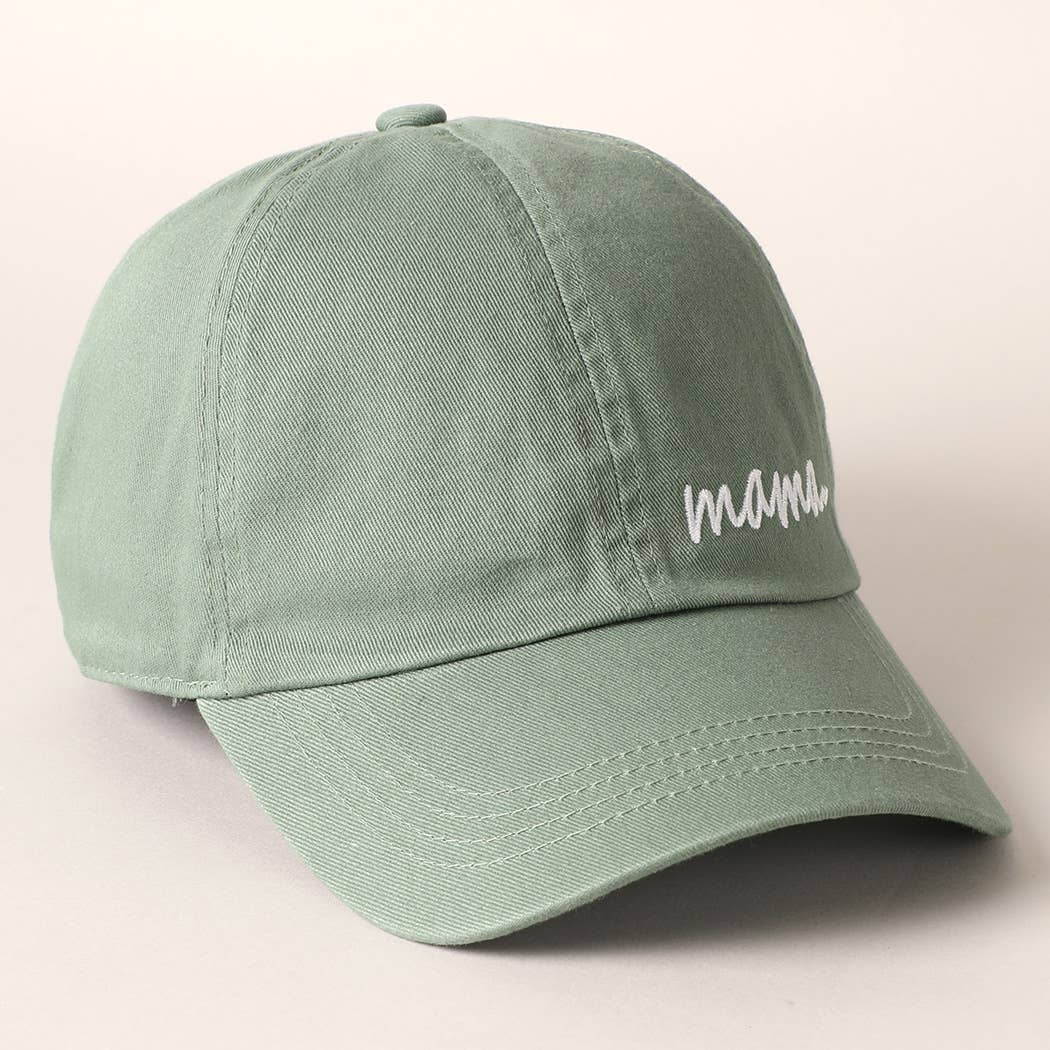 Mama Letters Embroidered Baseball Cap