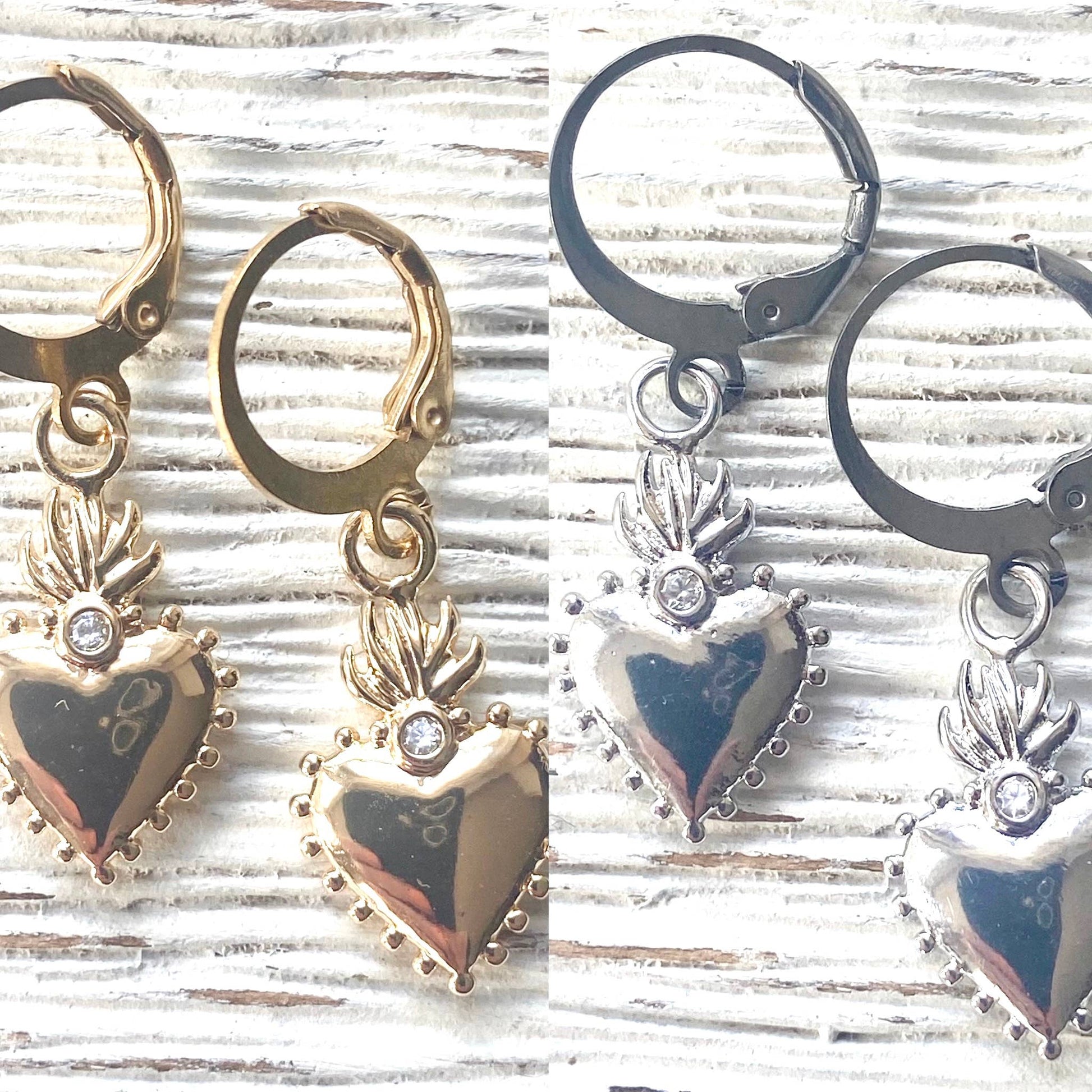 Burning Heart Earrings