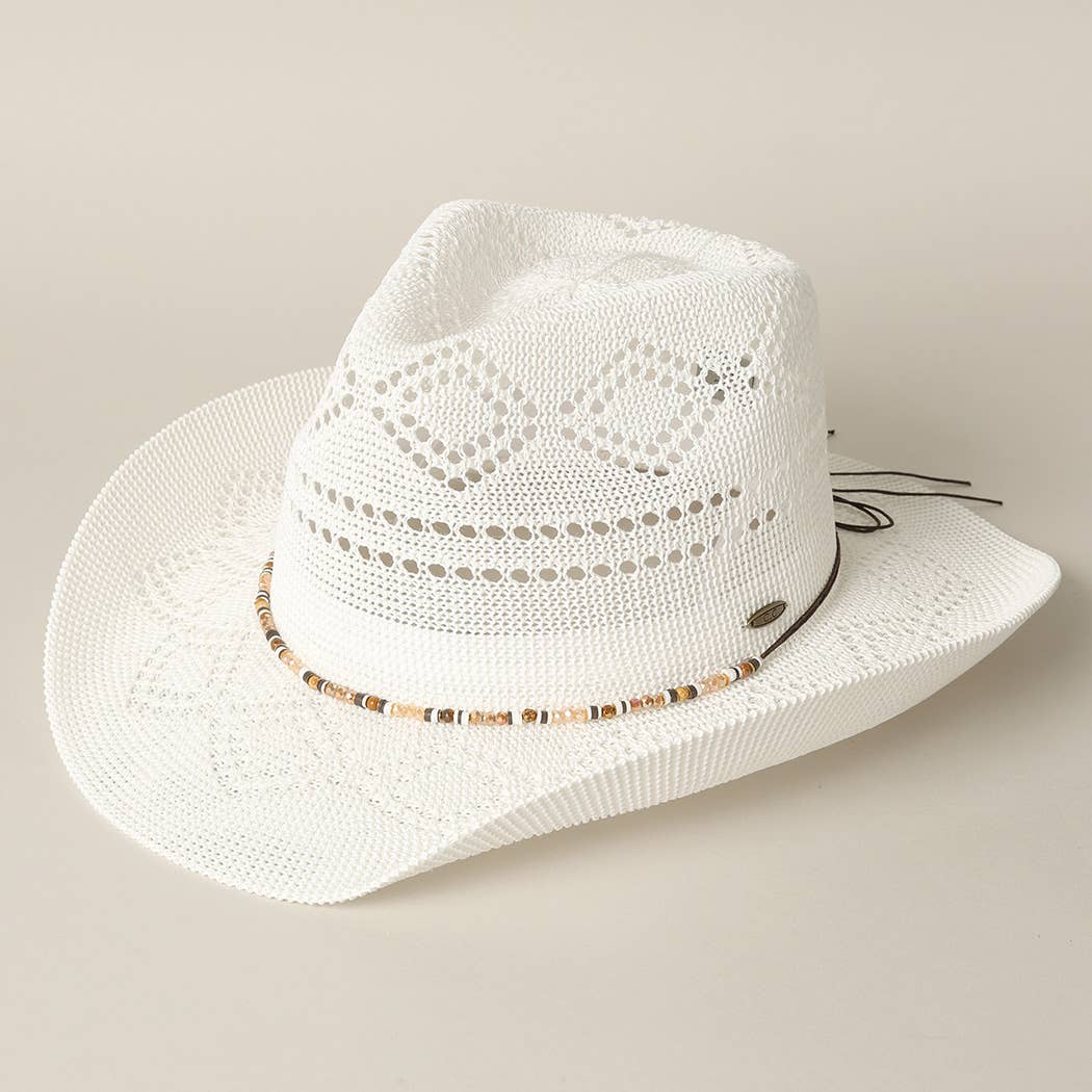 Eco-Friendly Woven Cowboy Panama Adjustable Sun Hat
