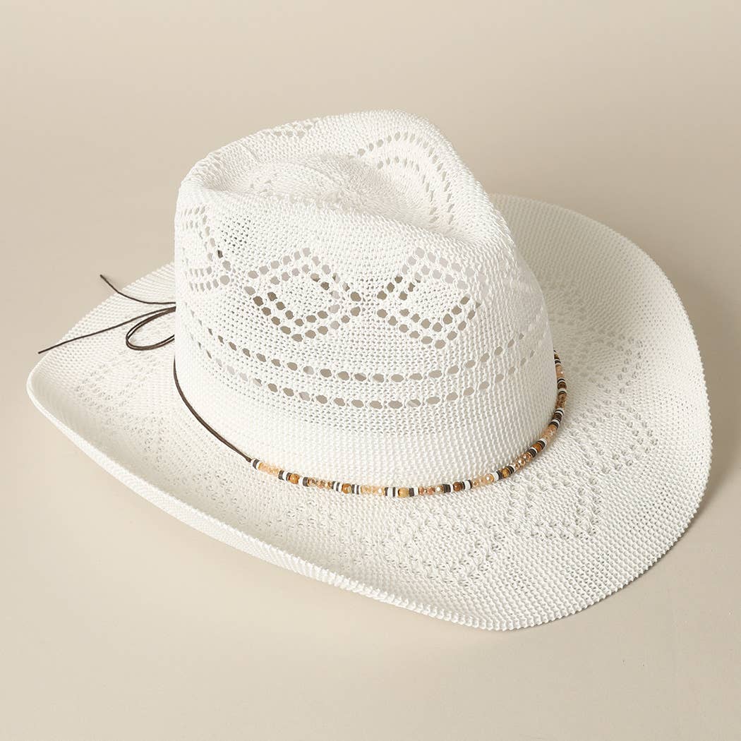 Eco-Friendly Woven Cowboy Panama Adjustable Sun Hat
