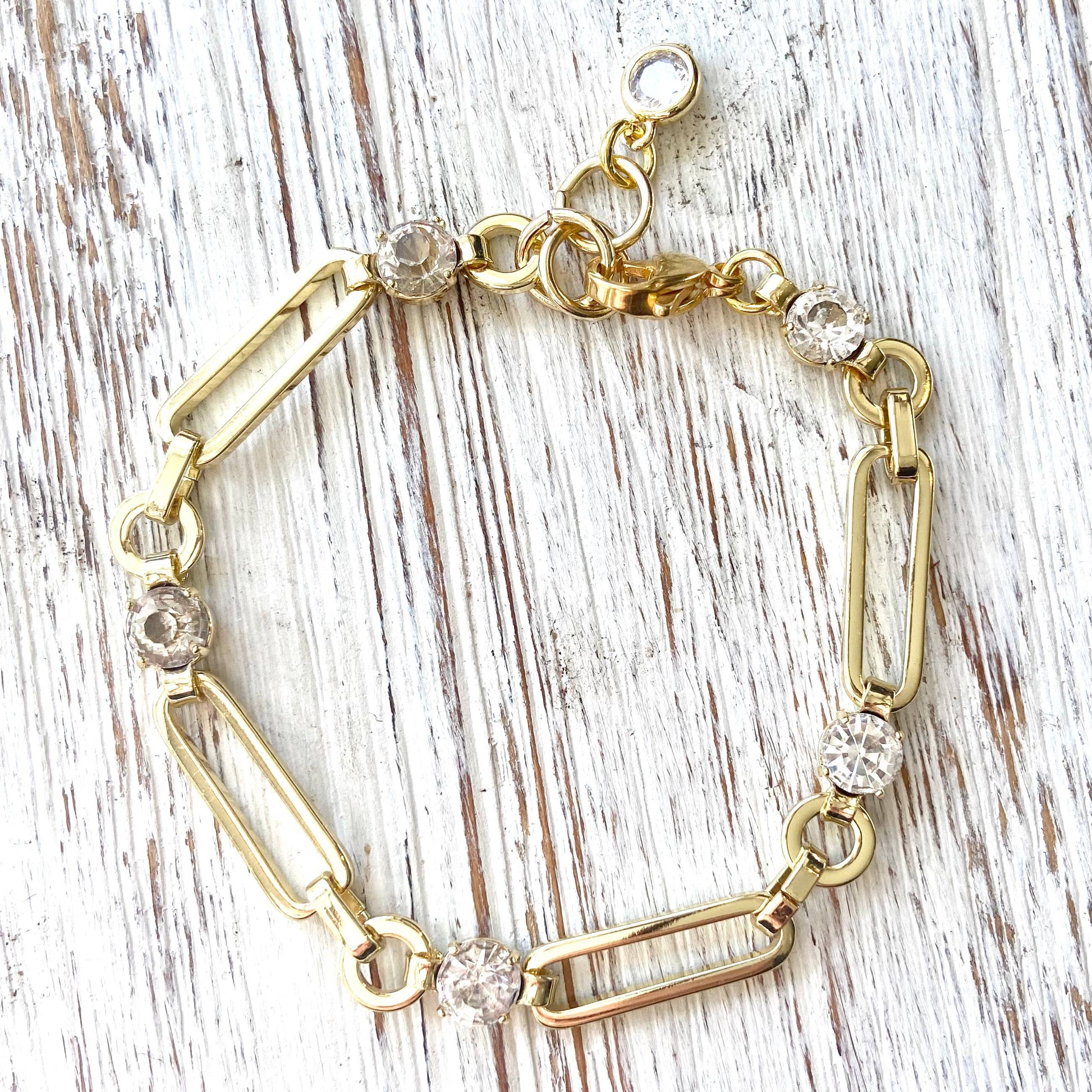 Gold Paperclip Chain Bracelet