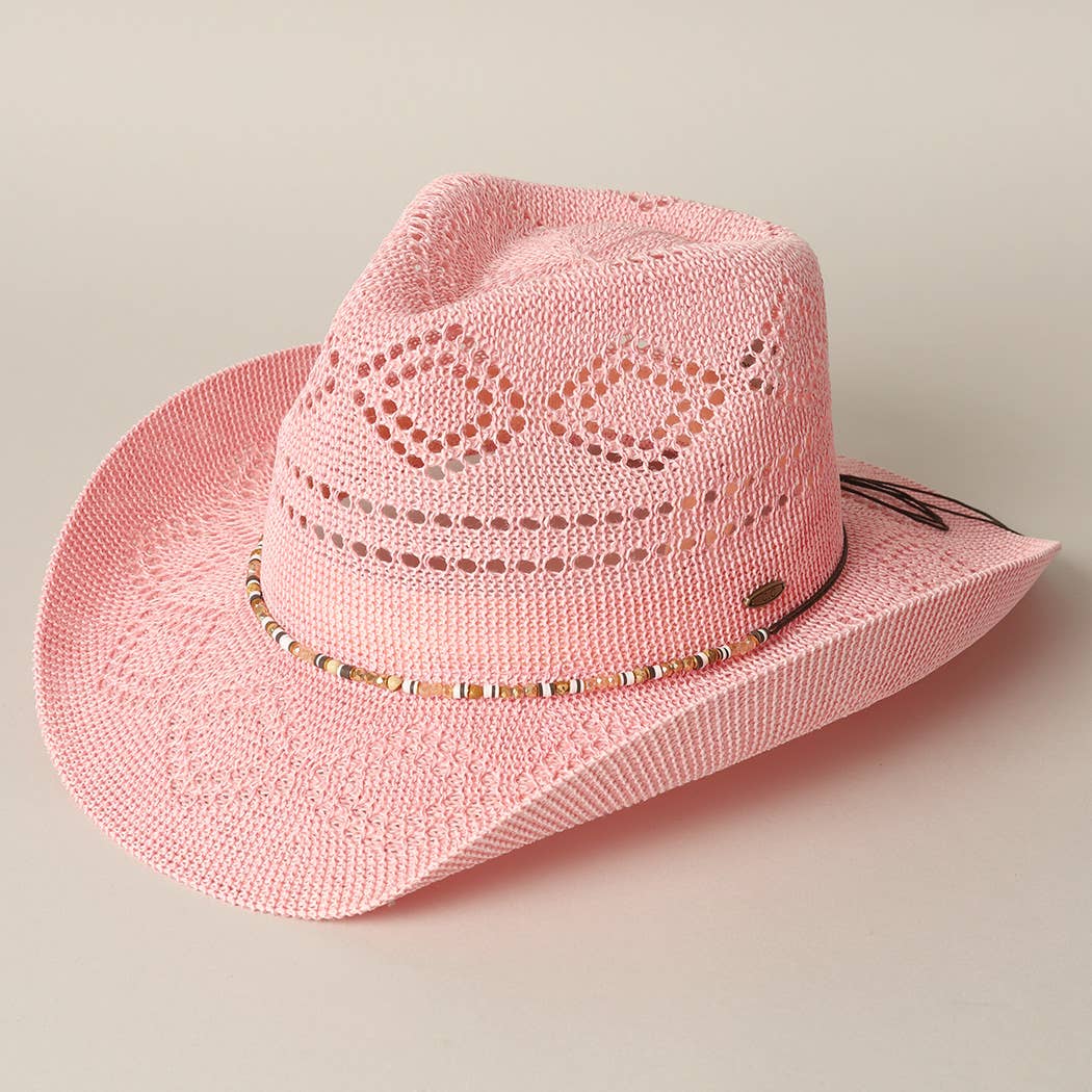 Eco-Friendly Woven Cowboy Panama Adjustable Sun Hat