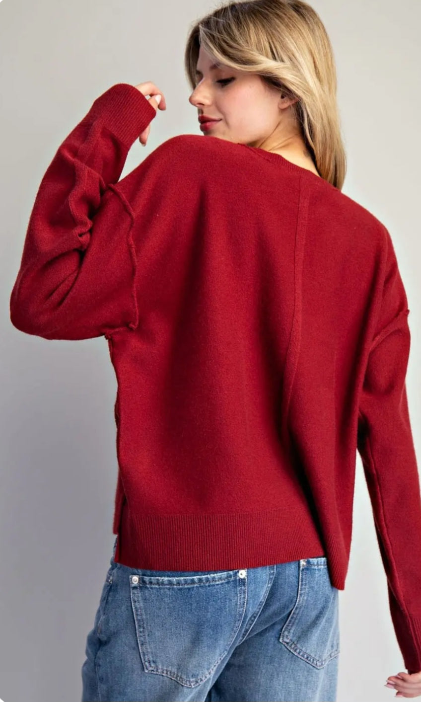 Tammy Sweater - Cranberry