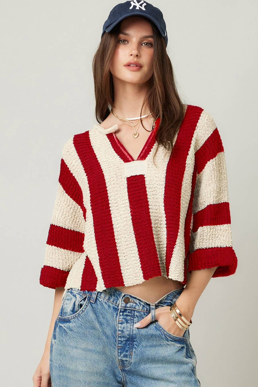 Free Spirit Vertical Stripe Sweater