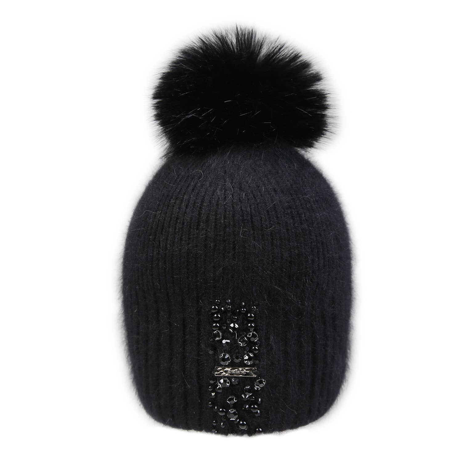 Decorative Perlies Accent Pompom Hat SD120