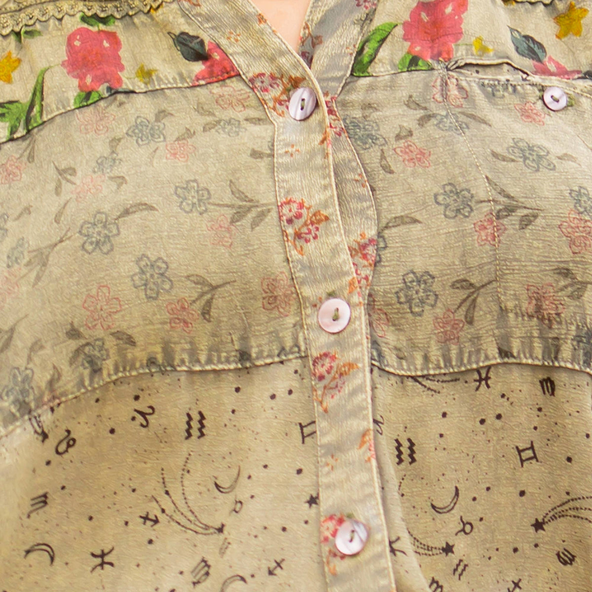 Sierra Patchwork Embroidered Blouse