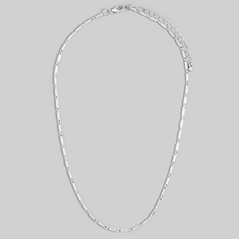 Dainty Bar Link Chain Necklace