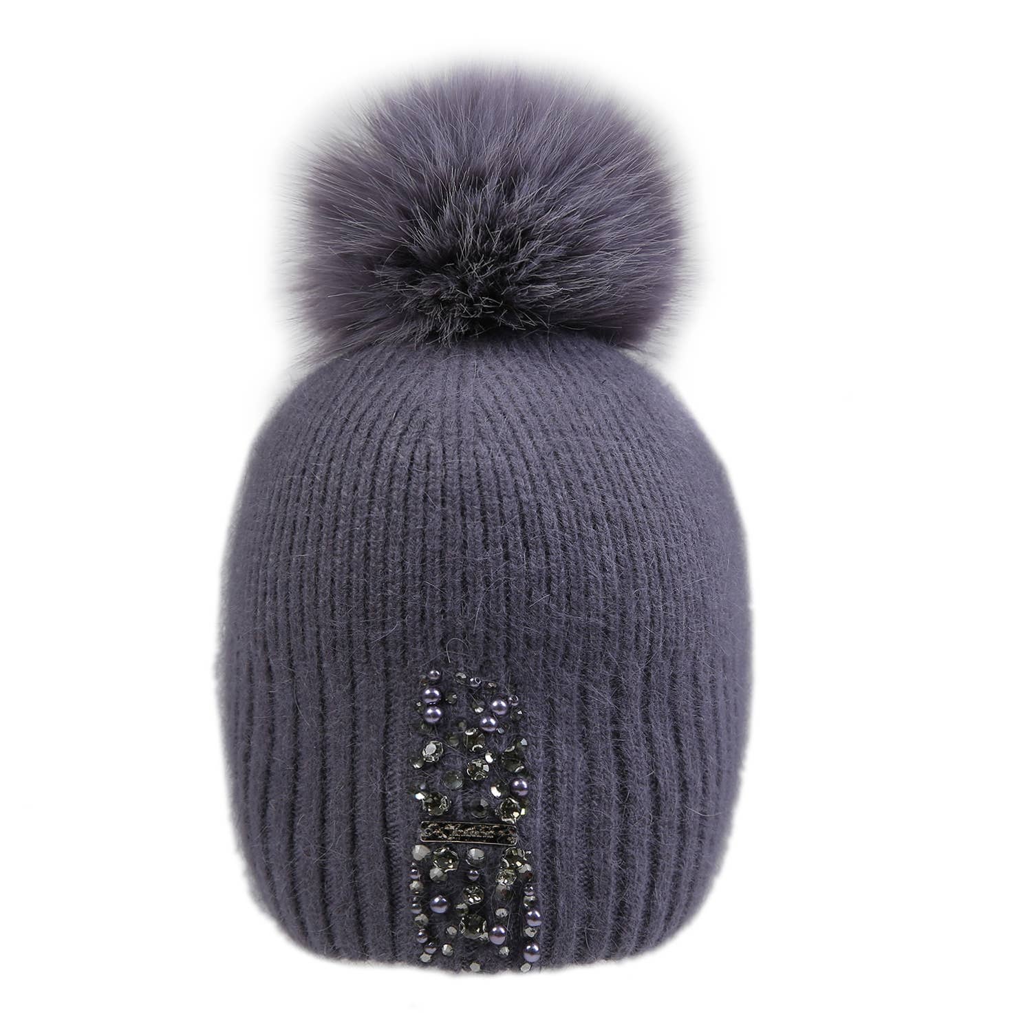 Decorative Perlies Accent Pompom Hat SD120