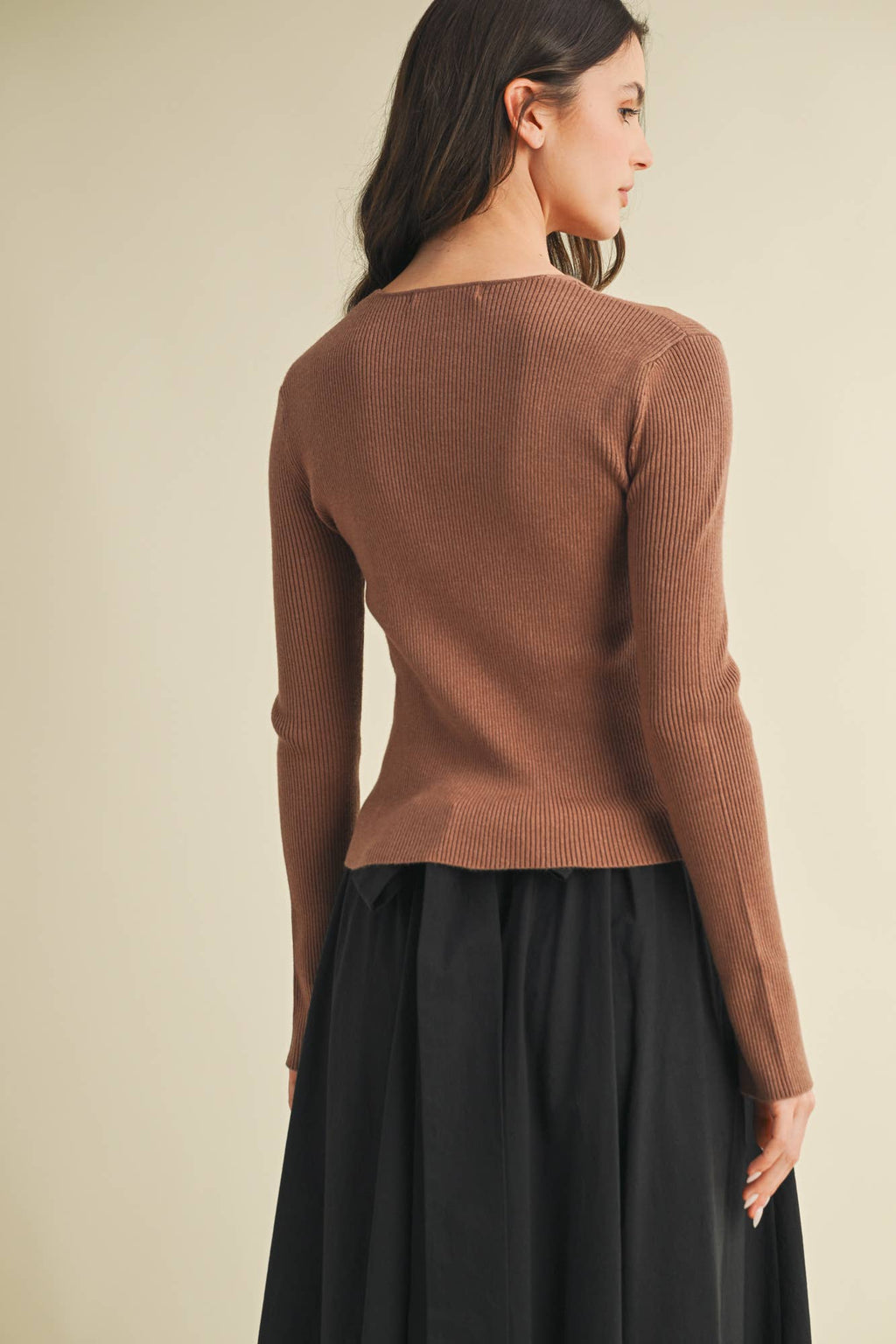 Laura layered cut out cardigan