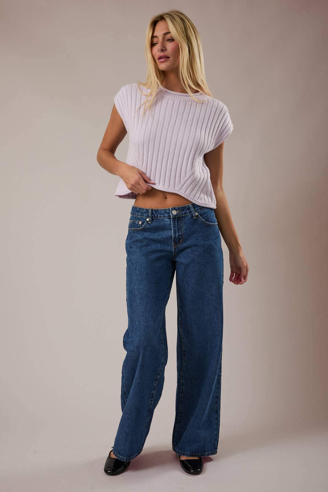 White Summer Everyday Sweater Top/ Reese