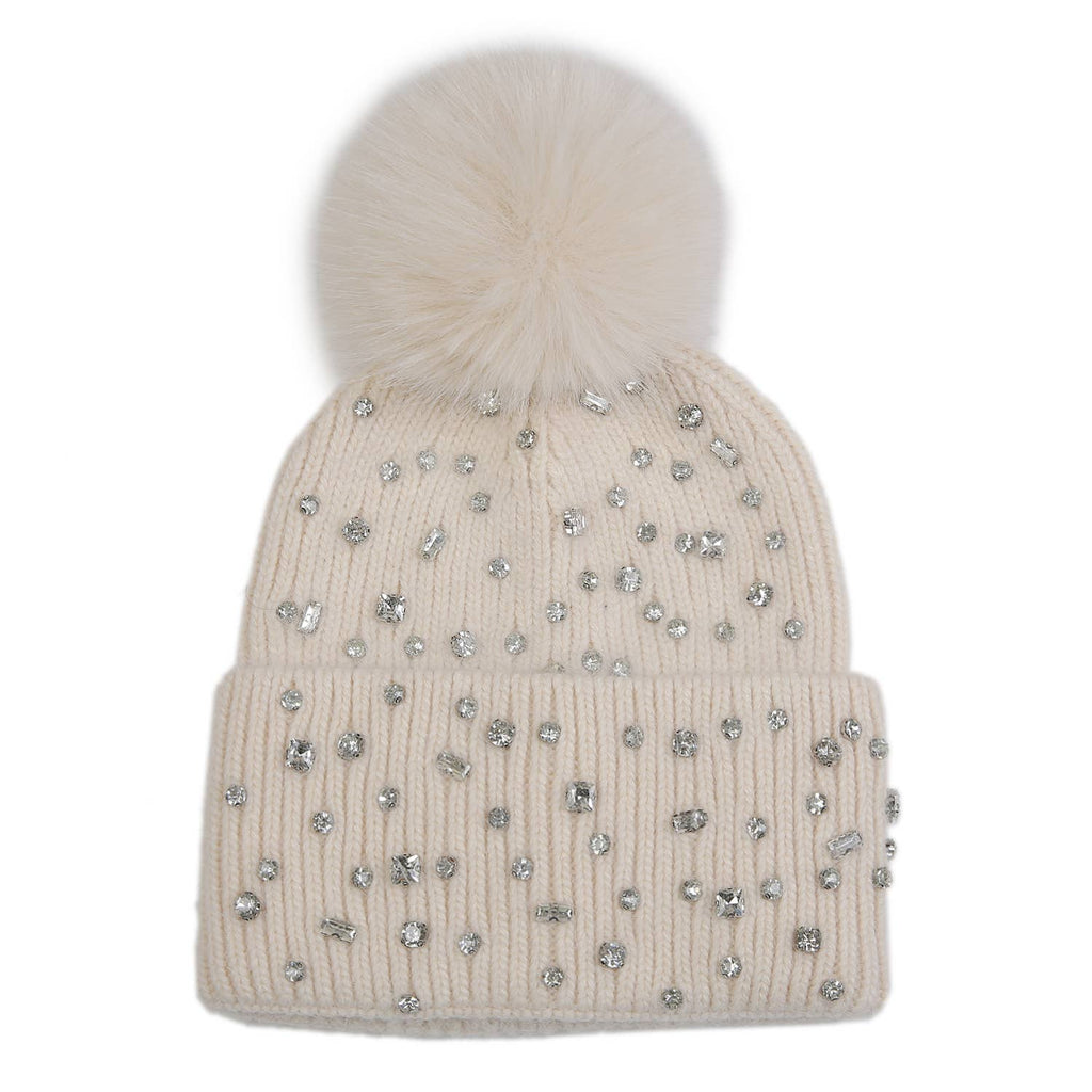Sparkling Gem Pompom Hat