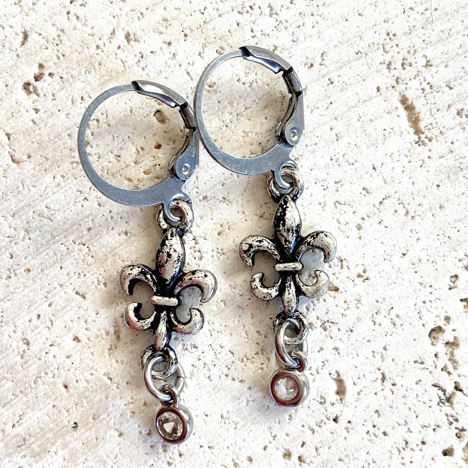 Simple Fleur De Lis Earrings