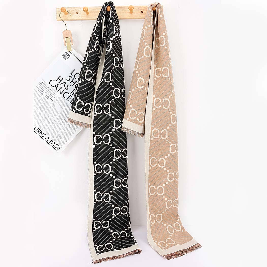 Alessandra Heritage Monogram Scarf
