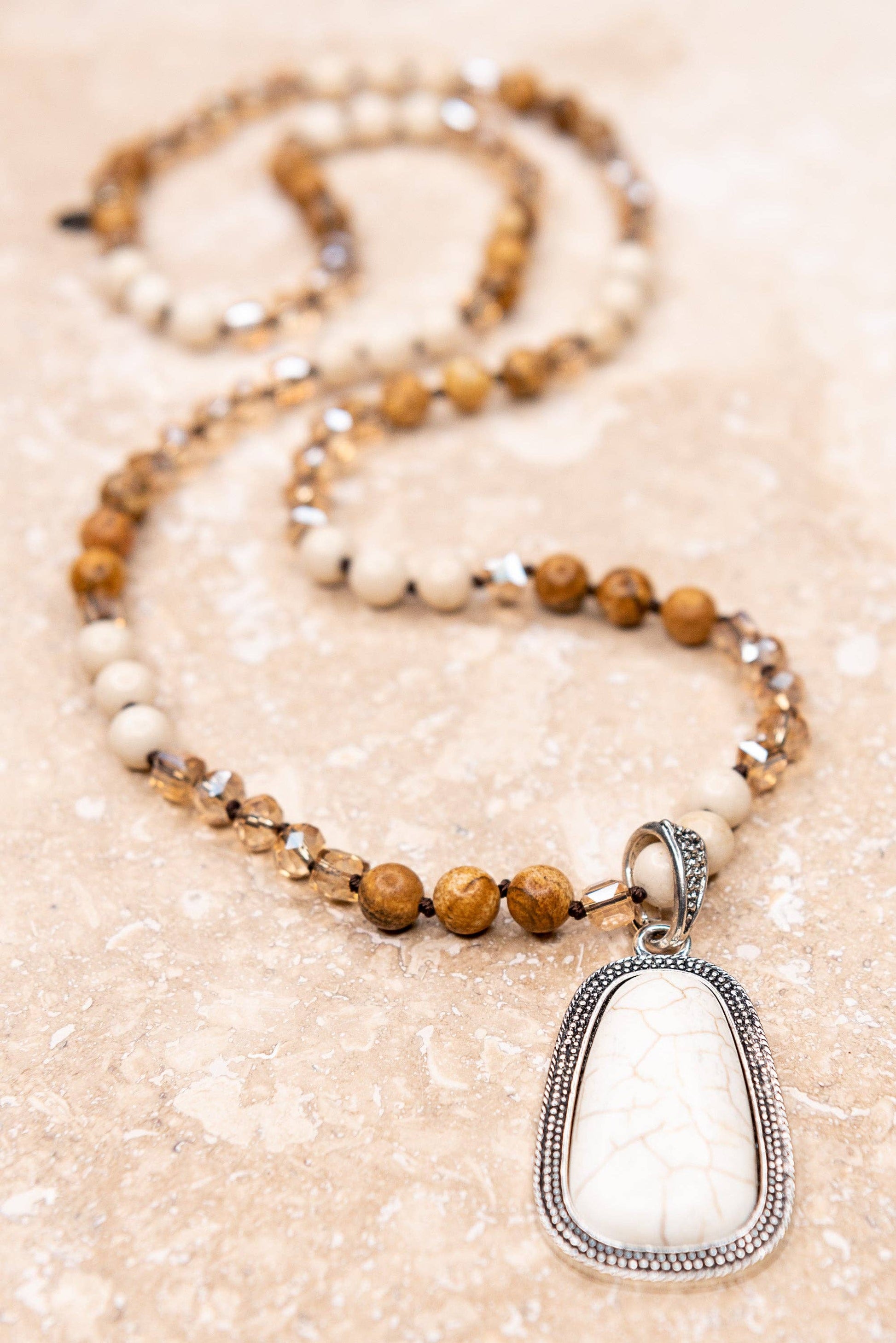 Boho Necklace/Adele Necklace in White
