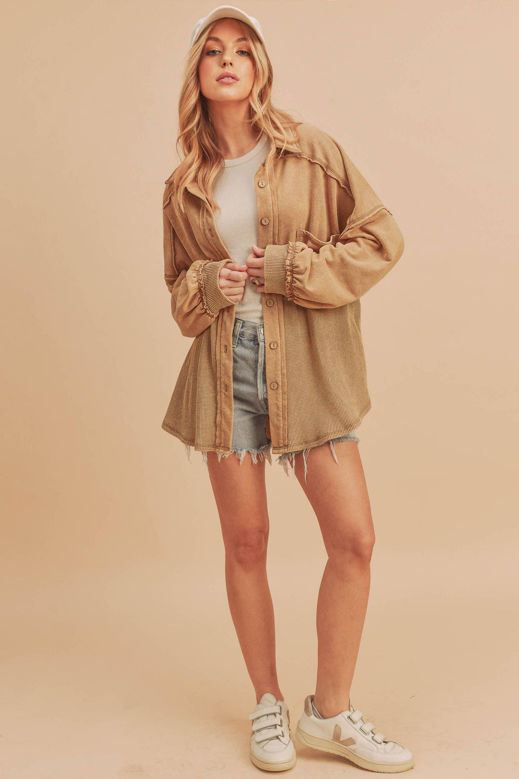 Judie Jacket in Oat beige