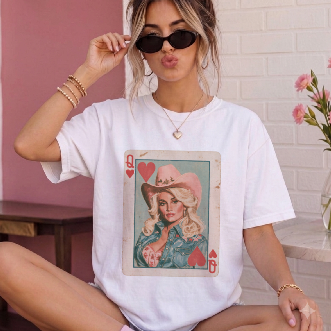 Dolly Queen of Hearts Graphic Tee
