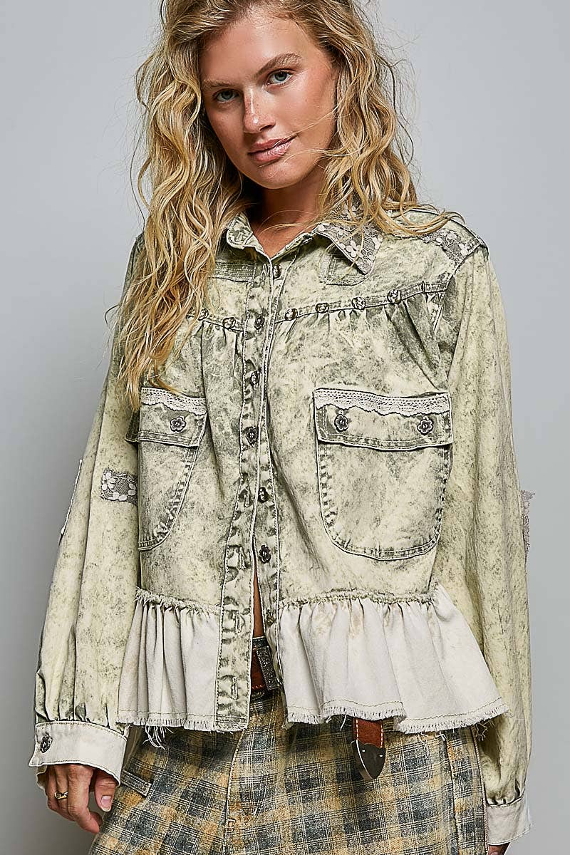 Ember Vintage Wash Twill Jacket