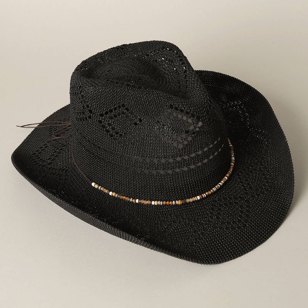 Eco-Friendly Woven Cowboy Panama Adjustable Sun Hat