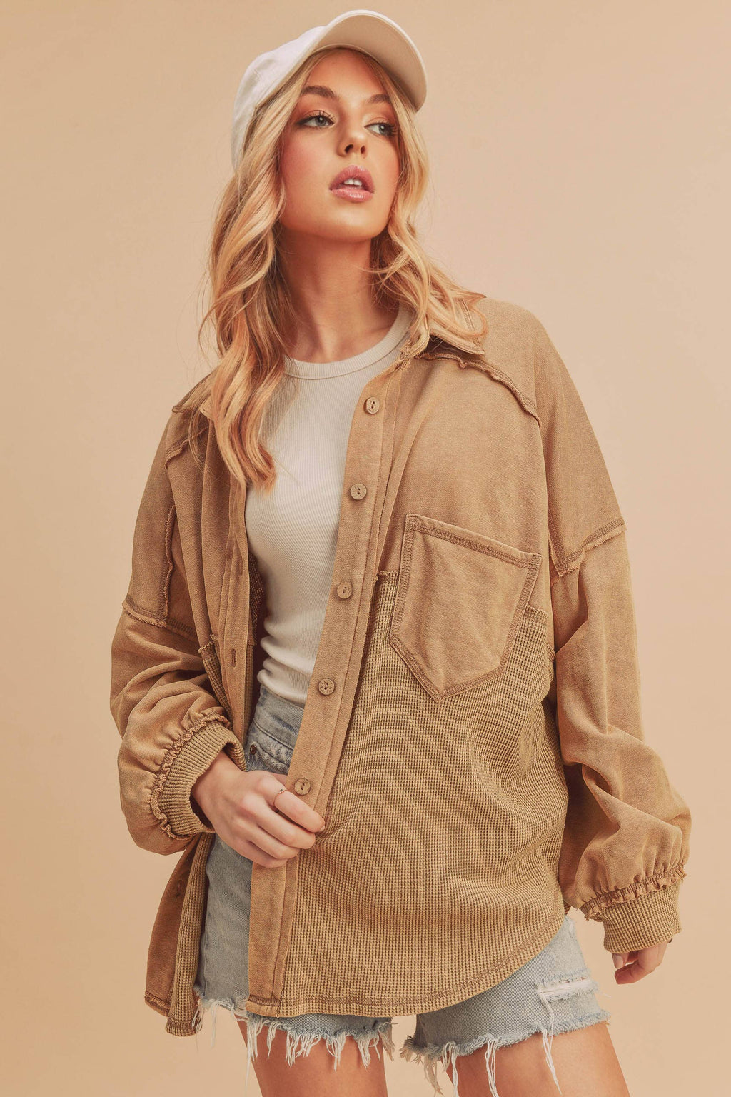 Judie Jacket in Oat beige
