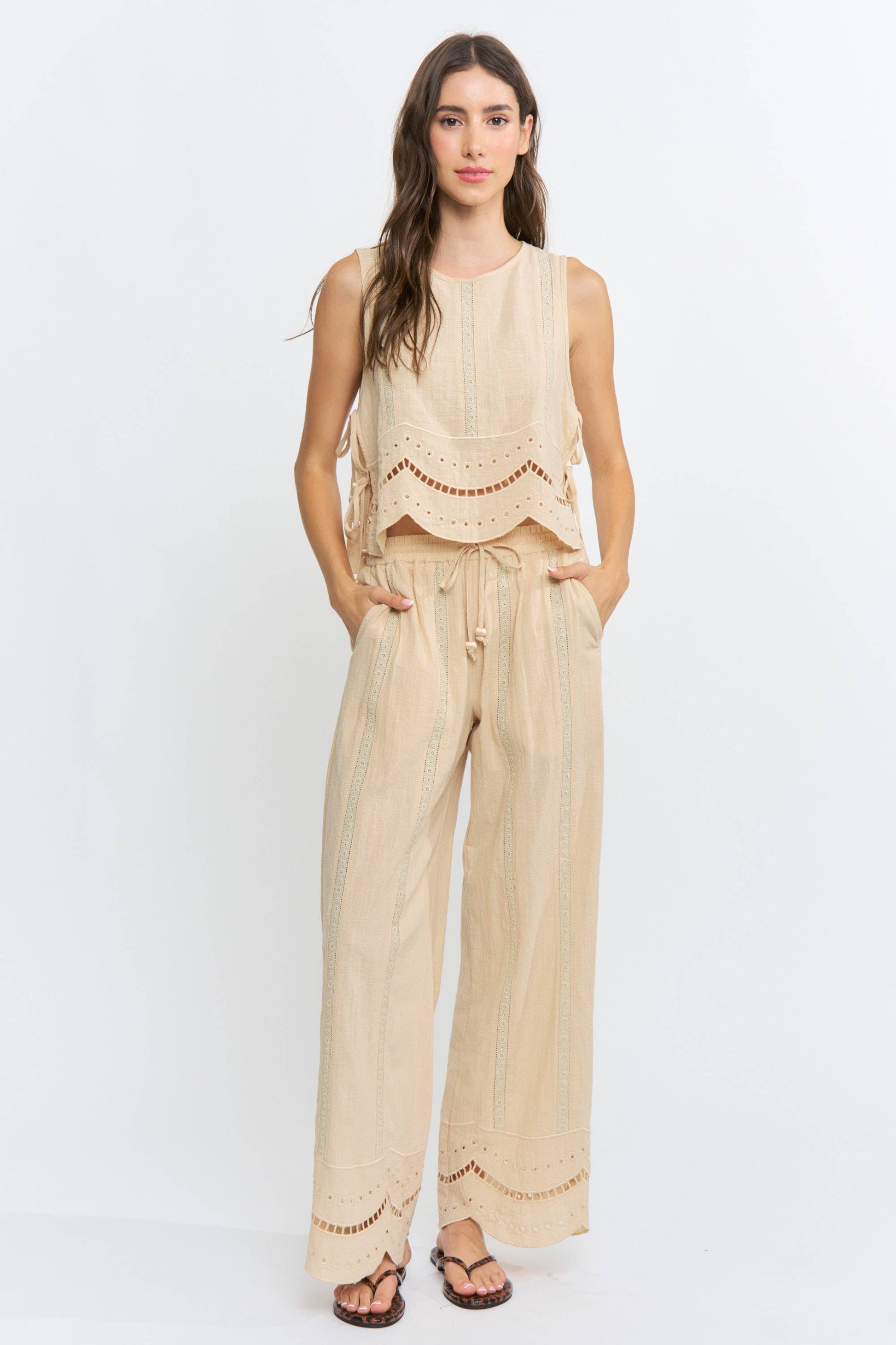 Embroidered Cotton Co-Ord Matching Set