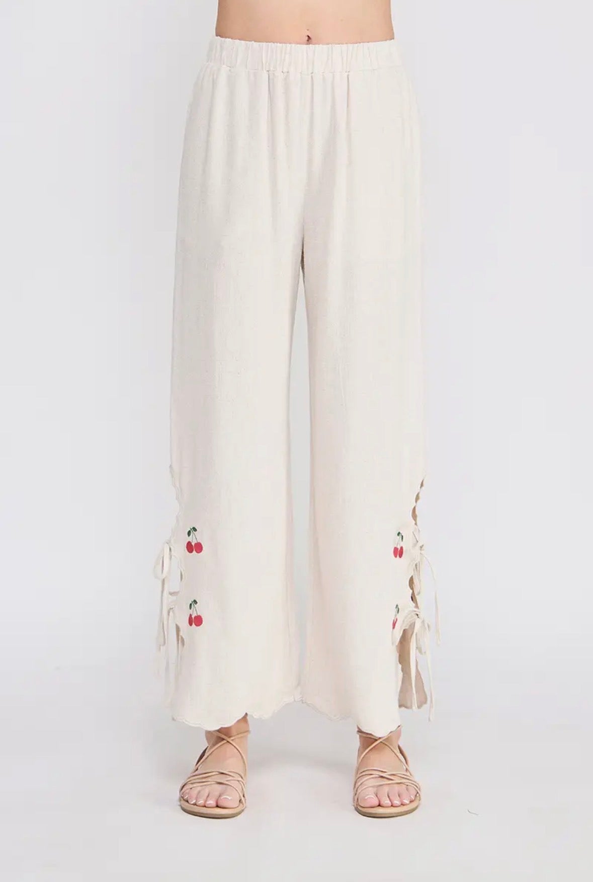 Cherry Tie Breeze Pants