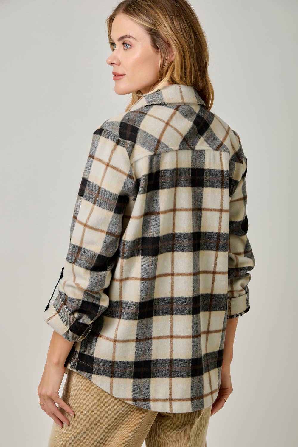 Cozy Brushed Plaid Shacket