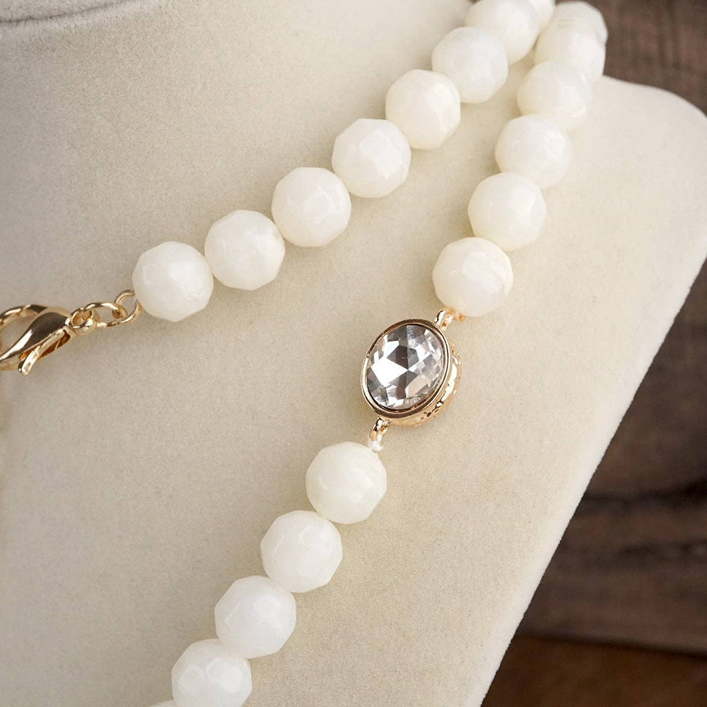 Long Coin Chunky Beaded Necklace – Marbled Muse