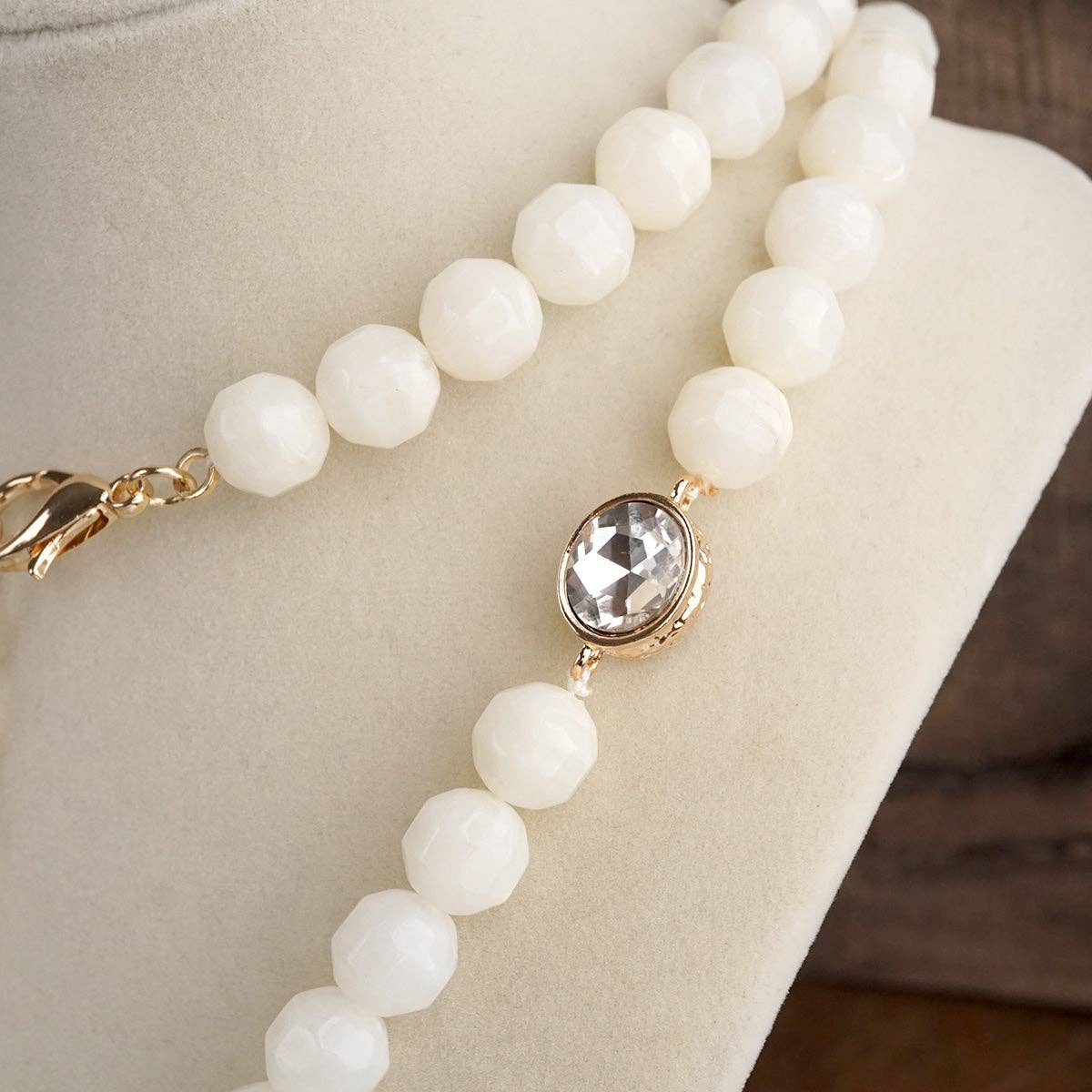 Long Coin Chunky Beaded Necklace – Marbled Muse