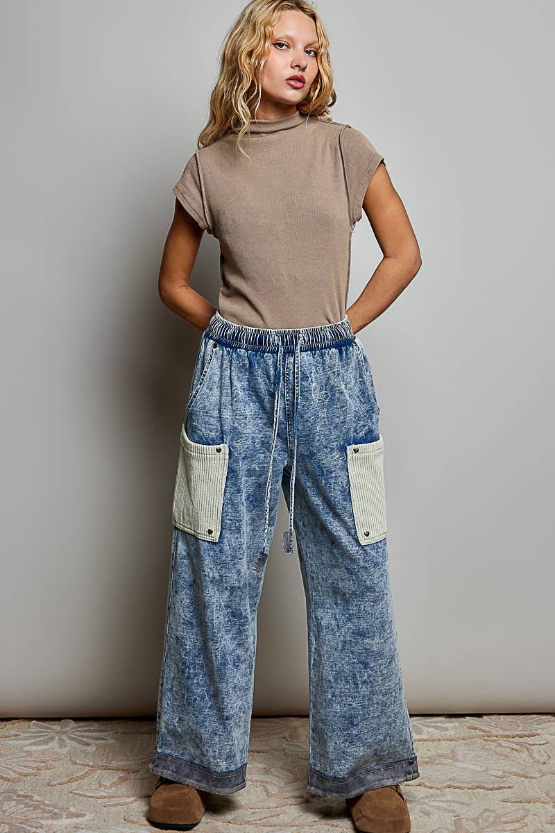 Katrina Terry Knit Wide Leg Pants