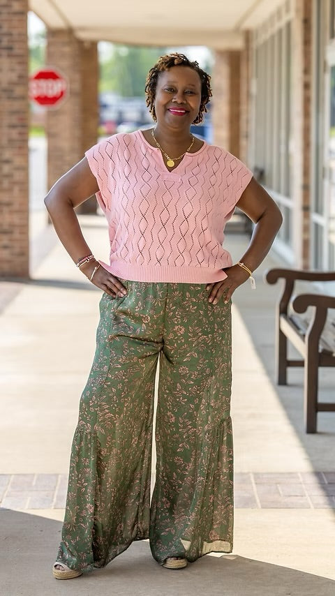 Easel Lana Wide Leg Pants