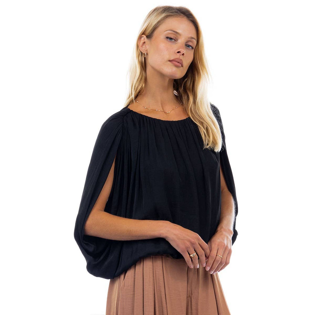 Drape Bubble Blouse