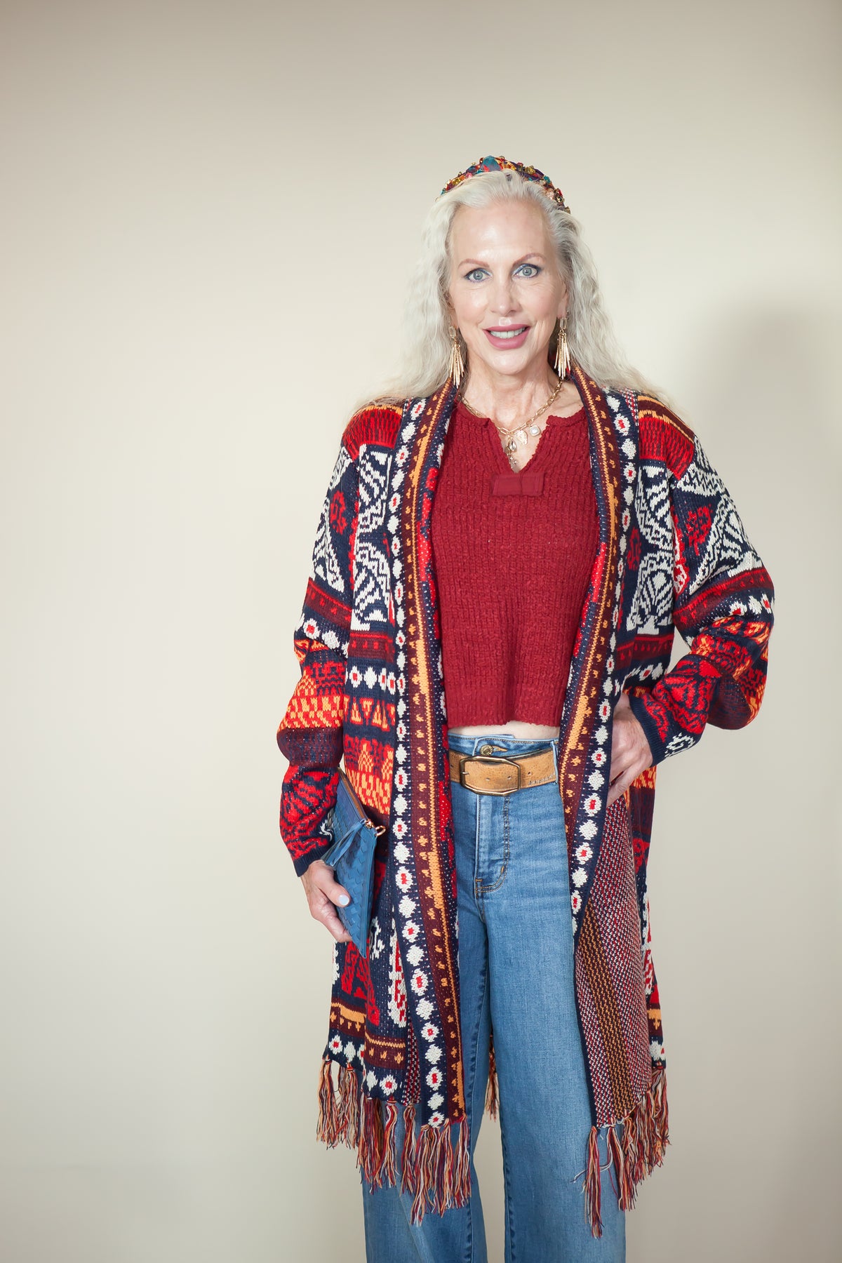 Sedona Aztec Fringe Cardigan