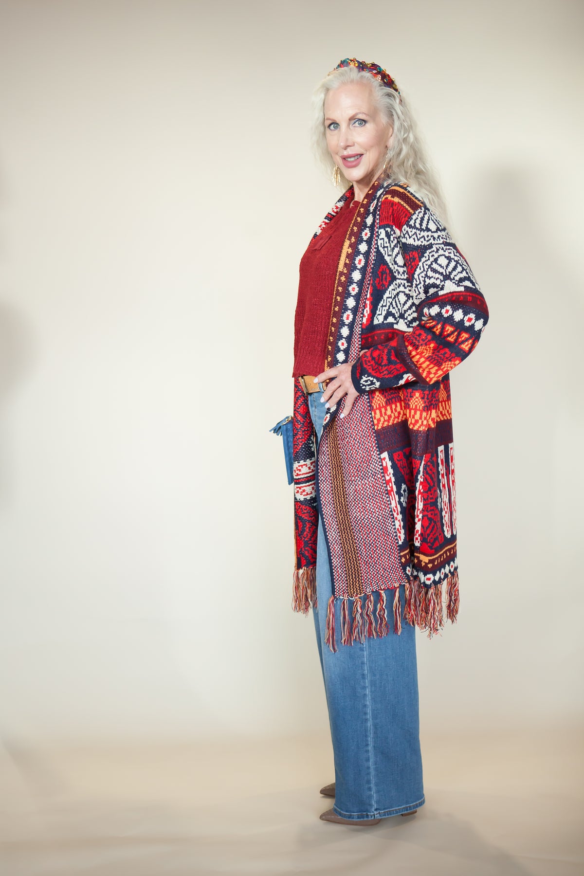 Sedona Aztec Fringe Cardigan
