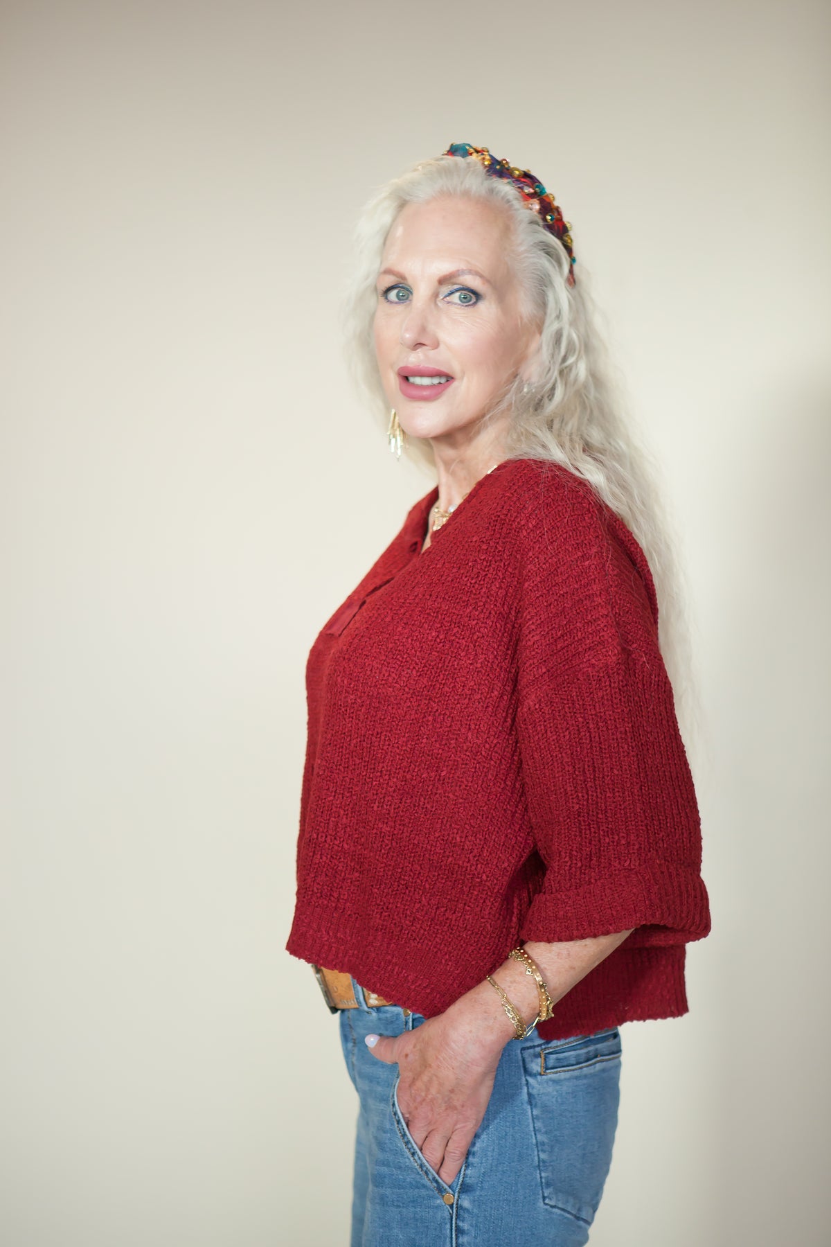 Forever Perfect Loose Fit Slouchy Cropped Sweater